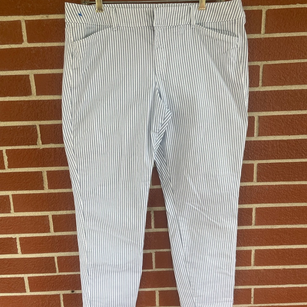 Old Navy Blue and White Chino Pants